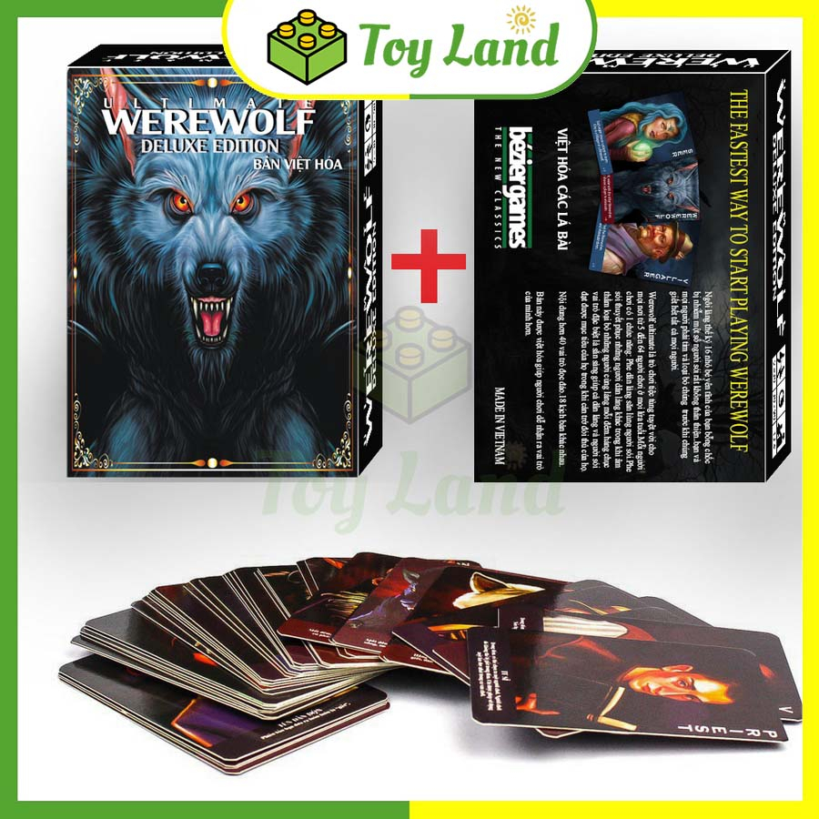 Bài Ma Sói Werewolf Ultimate Việt Hóa Board Game 64 Lá Chất Giấy Dày