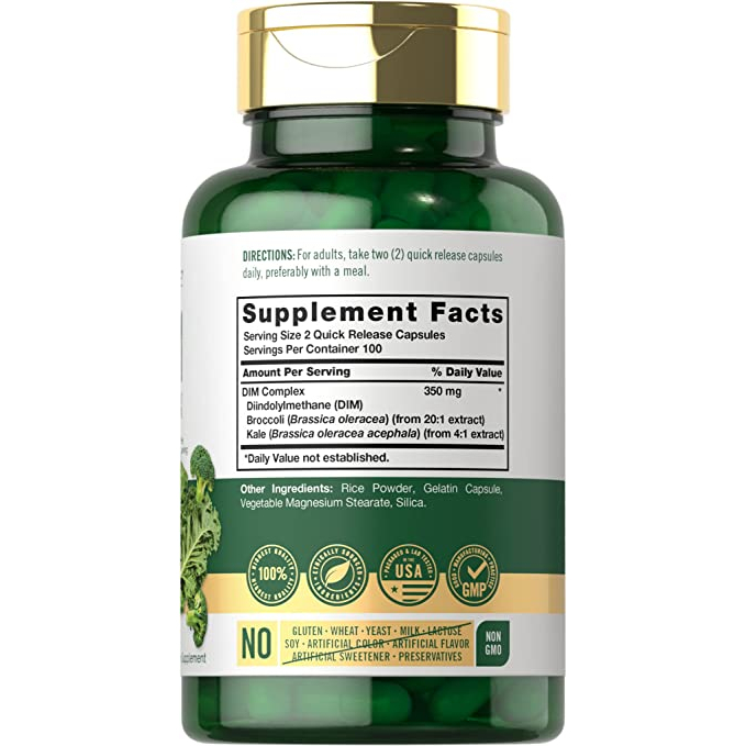 Carlyle DIM Complex 350mg - Viên uống cân bằng hormone, chuyển hóa estrogen, giảm mụn PCOS 200 viên