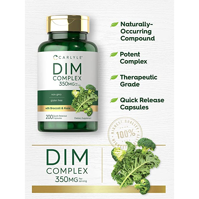 Carlyle DIM Complex 350mg - Viên uống cân bằng hormone, chuyển hóa estrogen, giảm mụn PCOS 200 viên