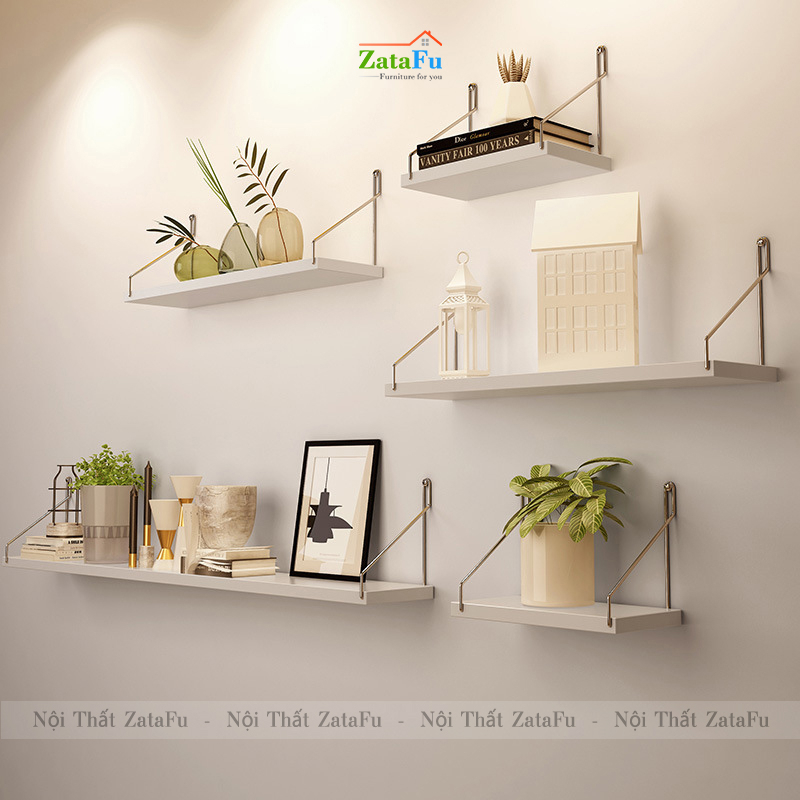 Kệ Treo Tường Không Cần Khoan Trang Trí Gắn Tường KTT-94 ZataFu
