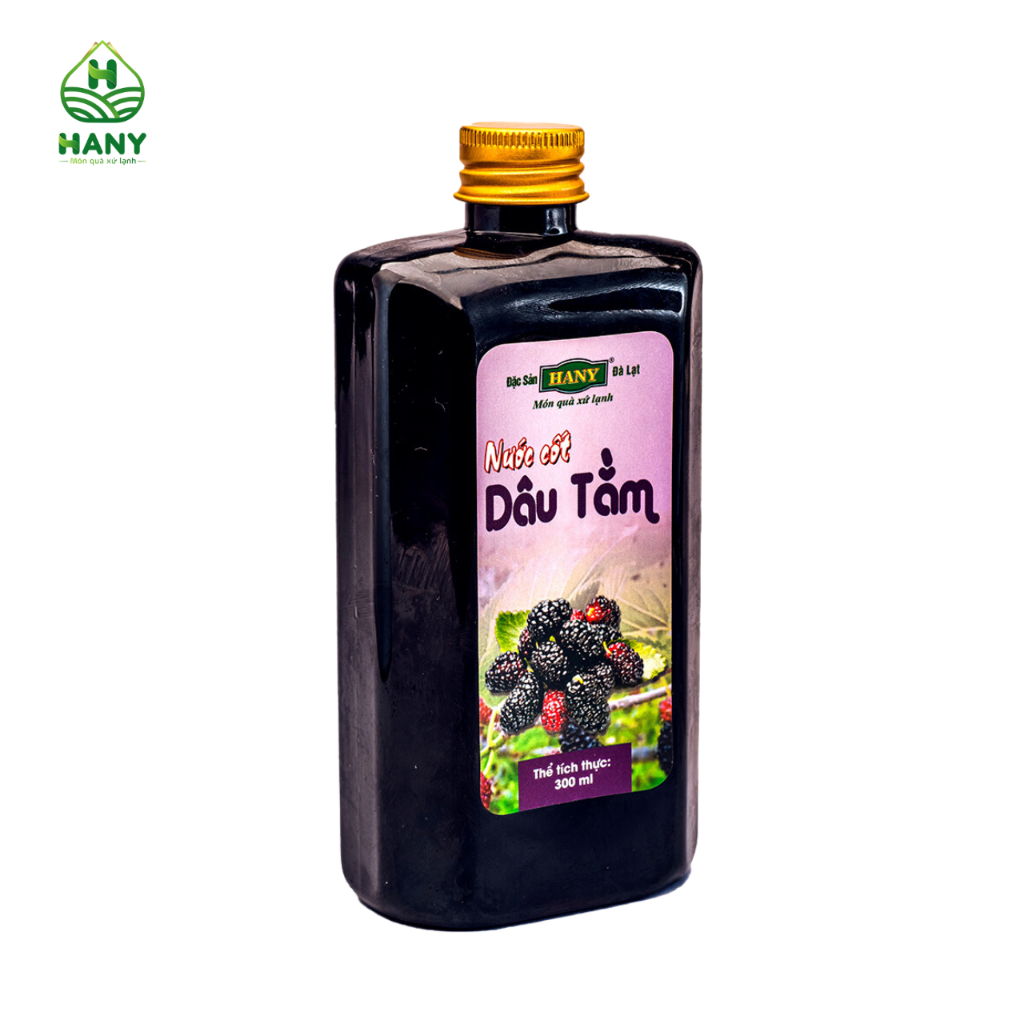 Nước Cốt Dâu Tằm HANY Đặc Sản Đà Lạt Thơm Ngon, Giải Nhiệt Mùa Hè Chai 300ml