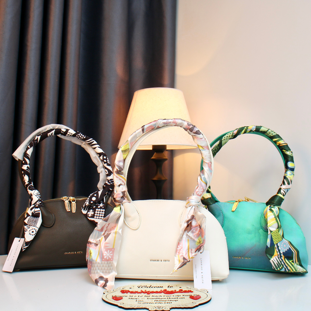 túi kẹp nách nữ kèm khăn lụa ck2-20270883 size 29cm đủ màu