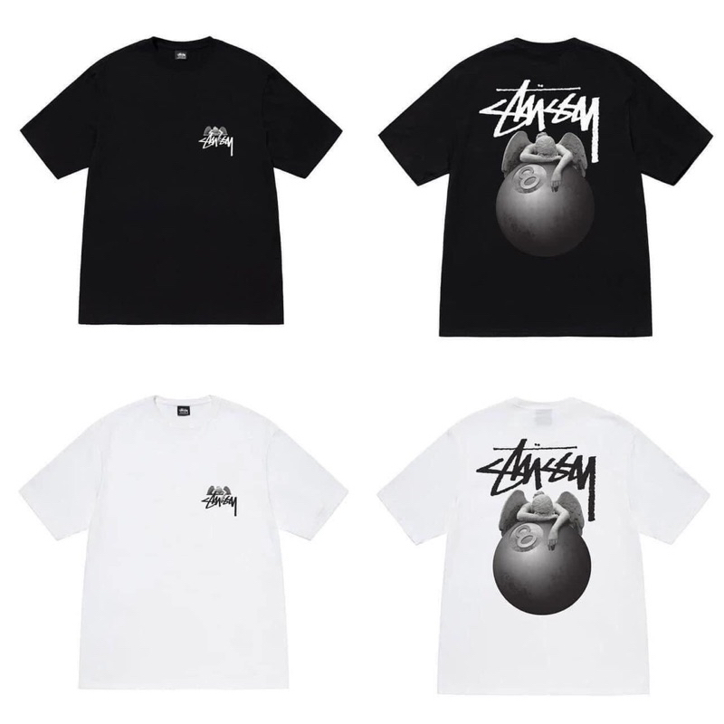 Áo Thun Stussy Angel thun 100% cotton 2 chiều - HÀNG FULL BỌC TEM TAG likeauth 99%