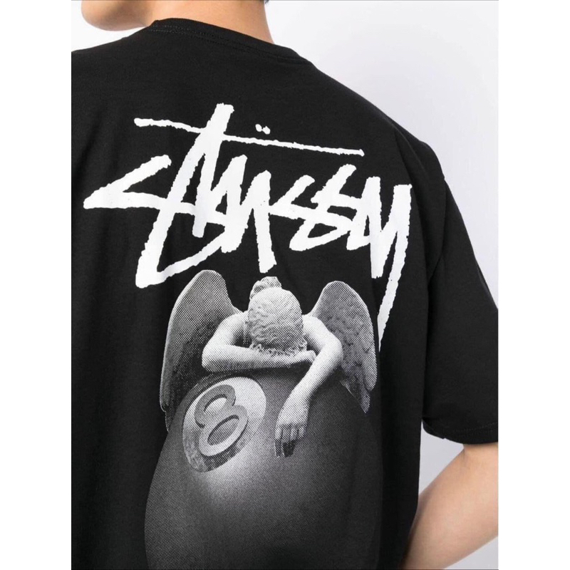 Áo Thun Stussy Angel thun 100% cotton 2 chiều - HÀNG FULL BỌC TEM TAG likeauth 99%