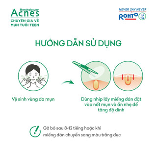 Miếng dán mụn Acnes Clear Patch 12m/24m