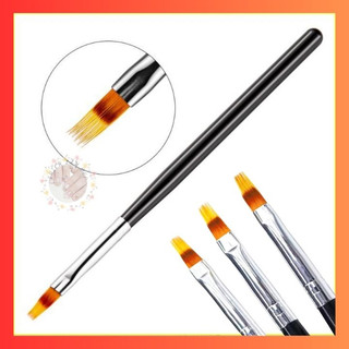 Cọ ombre mái thưa lông cọ dẹp cán đen