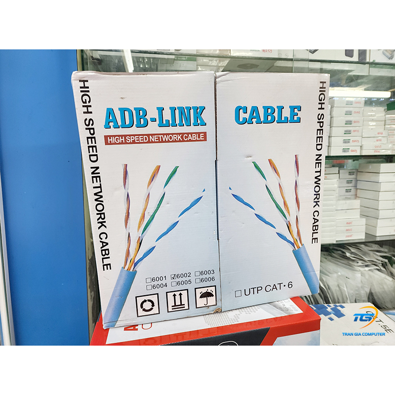 Dây mạng ADB CAT6 UTP 6002 màu vàng