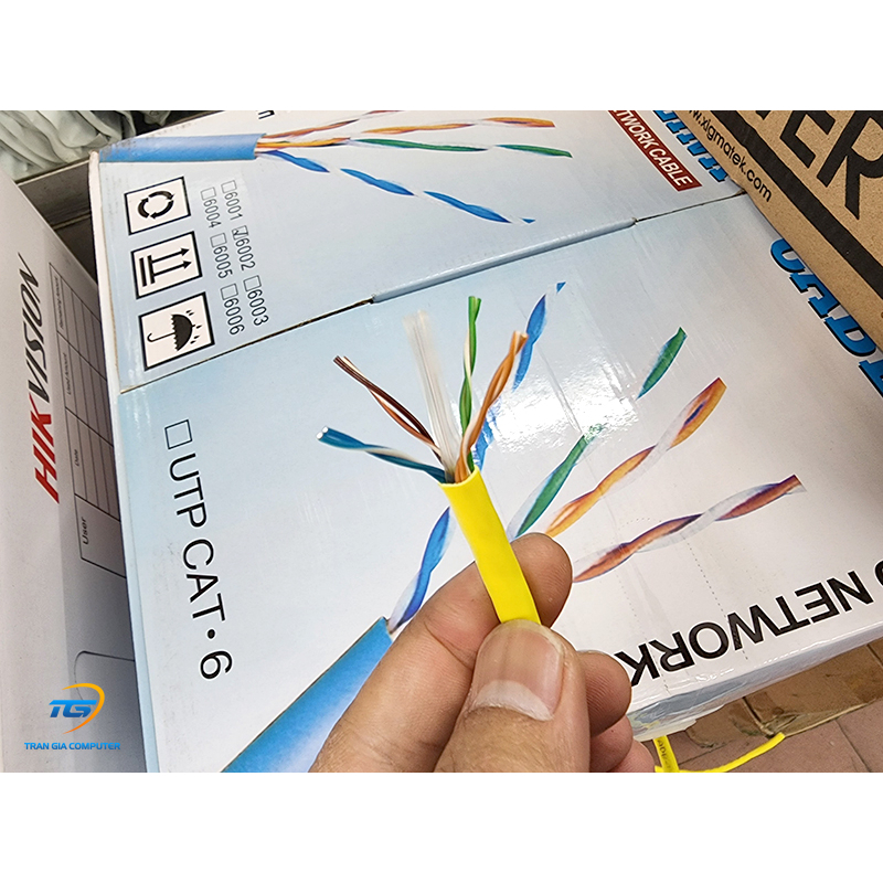 Dây mạng ADB CAT6 UTP 6002 màu vàng
