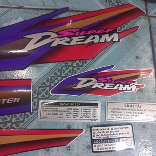 Tem Super Dream Tím 98 - 99 Tem Loại 1