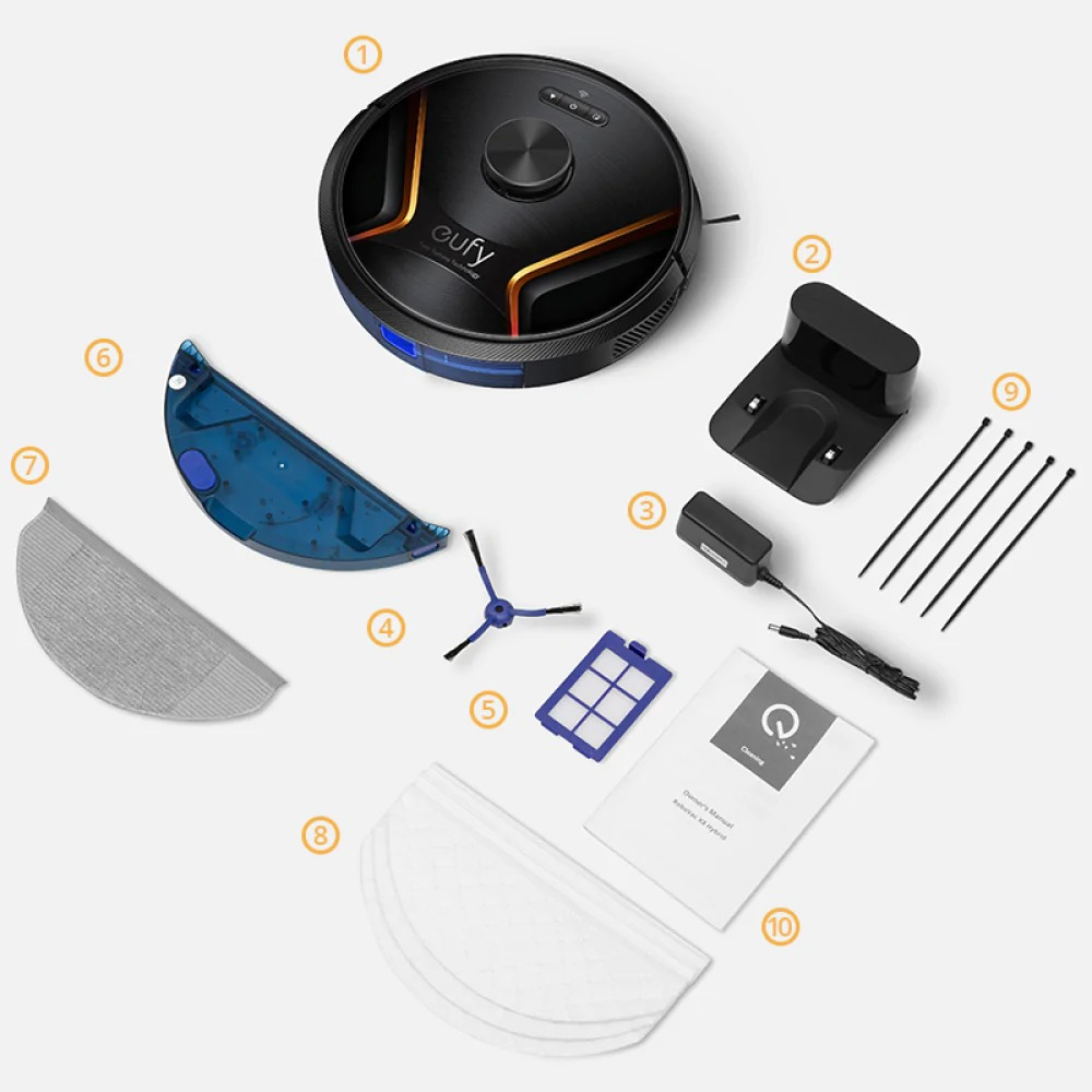 Robot Hút Bụi Eufy RoboVac X8 Hybrid - T2261 - Turbine kép hàng chính hãng bảo hành 12 tháng