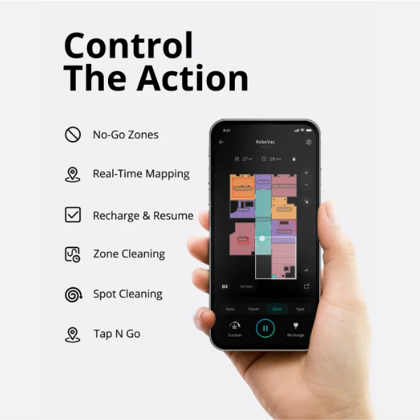 Robot Hút Bụi Eufy RoboVac X8 Hybrid - T2261 - Turbine kép hàng chính hãng bảo hành 12 tháng