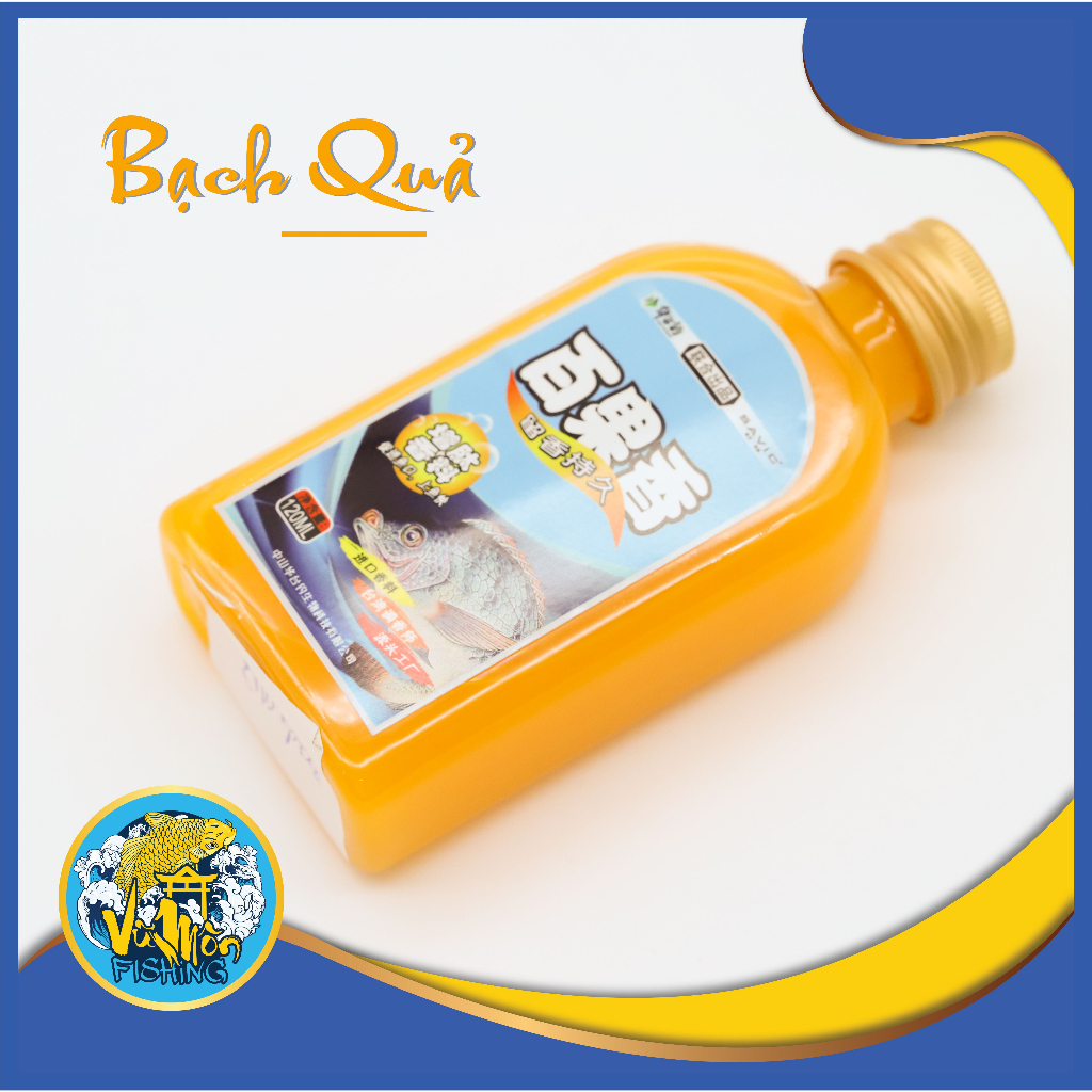 Hương liệu Câu Cá Rô Nước Cốt siêu đậm đặc Hương Bạch Quả Savic 120ML - Vũ Môn Fishing