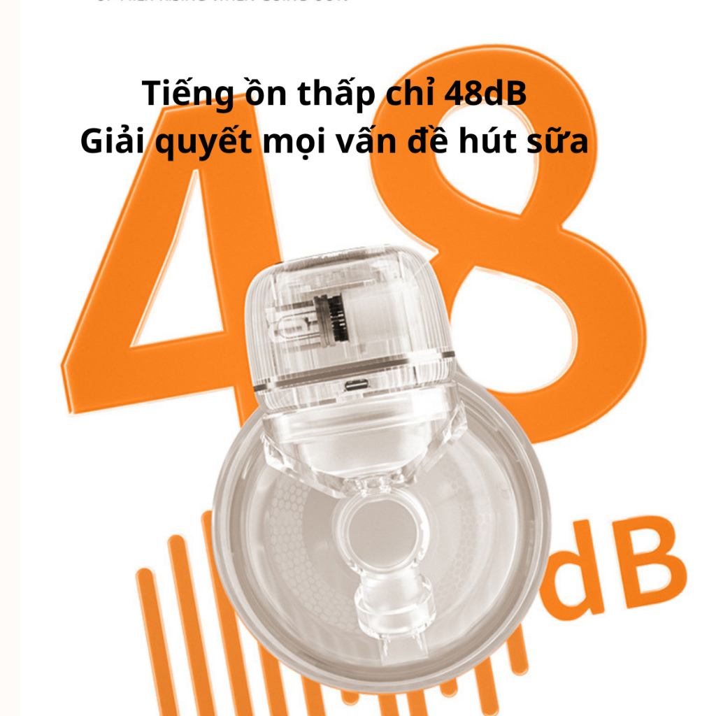 Máy Hút Sữa Di Động Không Dây Rảnh Tay Cao Cấp Máy Massage Kích Sữa Thông Minh Êm Ái Sạc Pin Tiện Lợi Máy Vắt Sữa