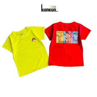Áo bé trai cotton in 3D hình Luffy chibi Kunkun Kid ACT0007 (Quần mua riêng)