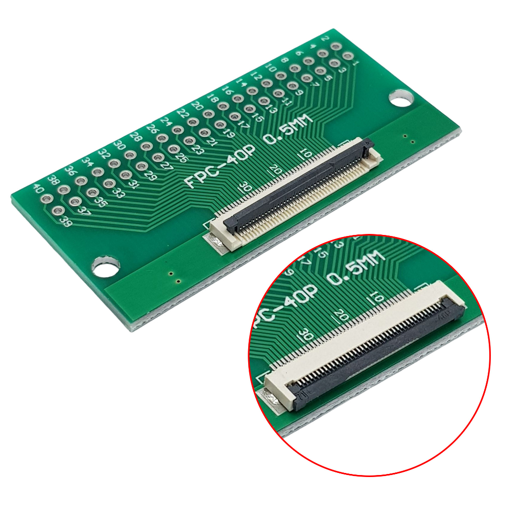 Đế ra chân cổng FFC/FPC 0.5mm sang chân 2.54mm