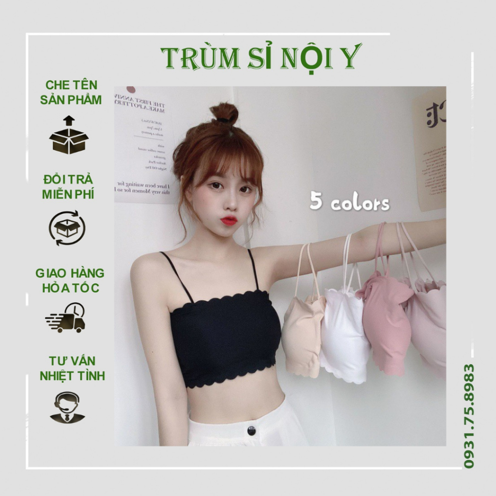 Áo Bra Su Đúc Tăm Viền Sóng Đệm Mỏng Thoáng Mát-Trùm Sỉ Nội Y A222