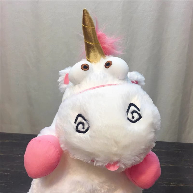 Gấu bông kì lân unicorn trắng xù lông mịn dễ thương quà tặng cho bé
