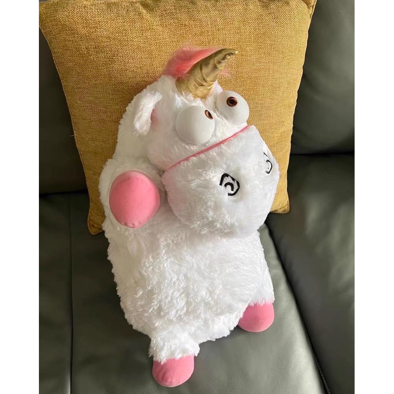 Gấu bông kì lân unicorn trắng xù lông mịn dễ thương quà tặng cho bé