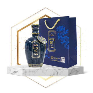 [Quà tặng sang trọng hoặc dùng tiệc] HOÀNG HOA TỬU - BÌNH SỨ BÁT TRÀNG 500ML