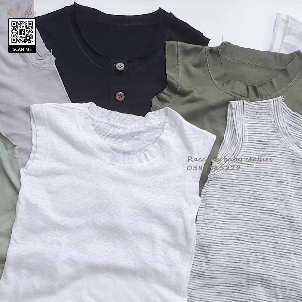 Áo ba lỗ bé trai chất Cotton Organic H.M