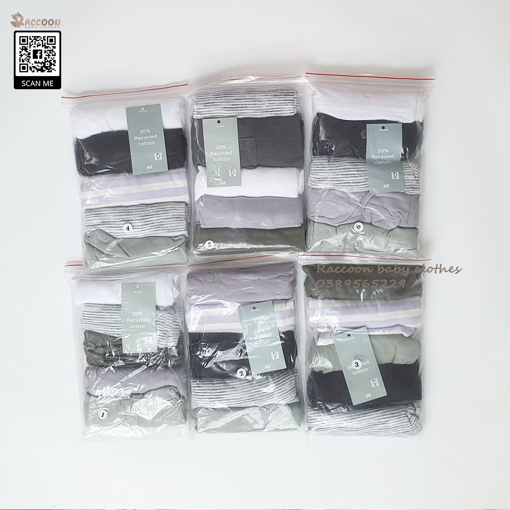 Áo ba lỗ bé trai chất Cotton Organic H.M