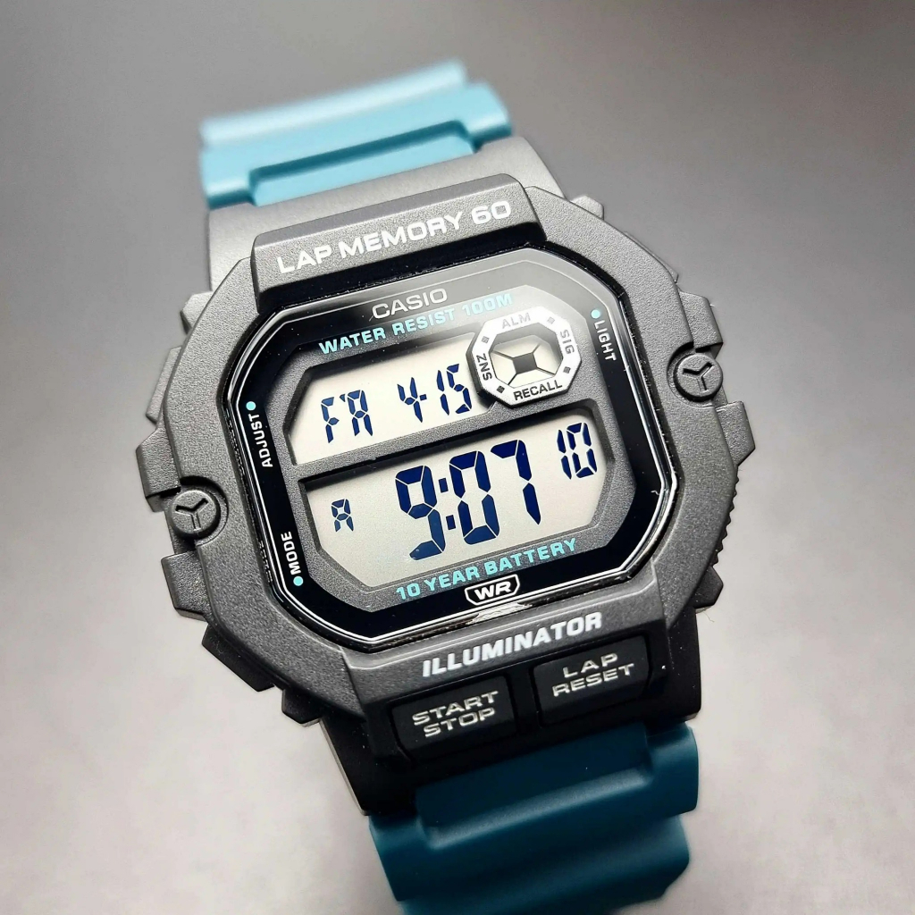 Đồng hồ nam dây nhựa Casio Anh Khuê WS-1400H-3AVDF