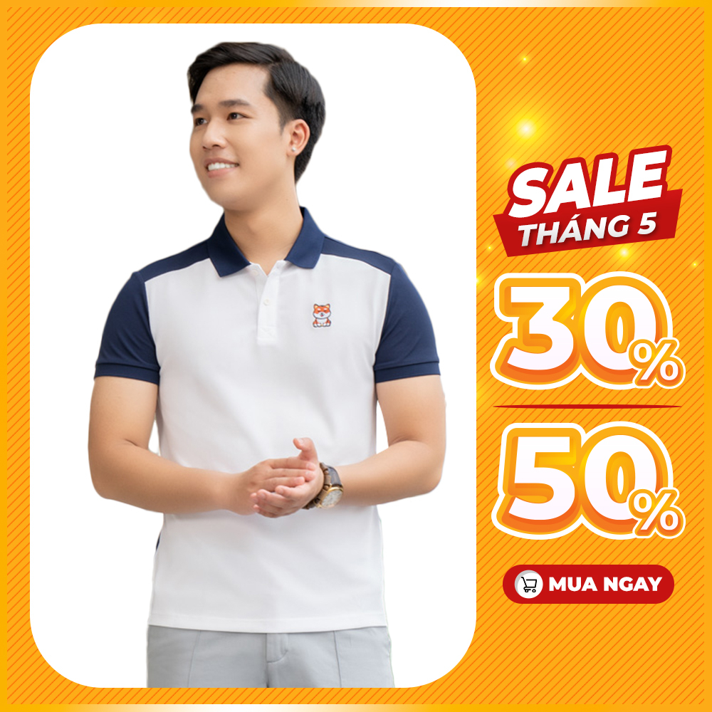 Áo polo cafe thêu hình YODY thoáng mát khử mùi khô nhanh thân thiện môi trường APM5329