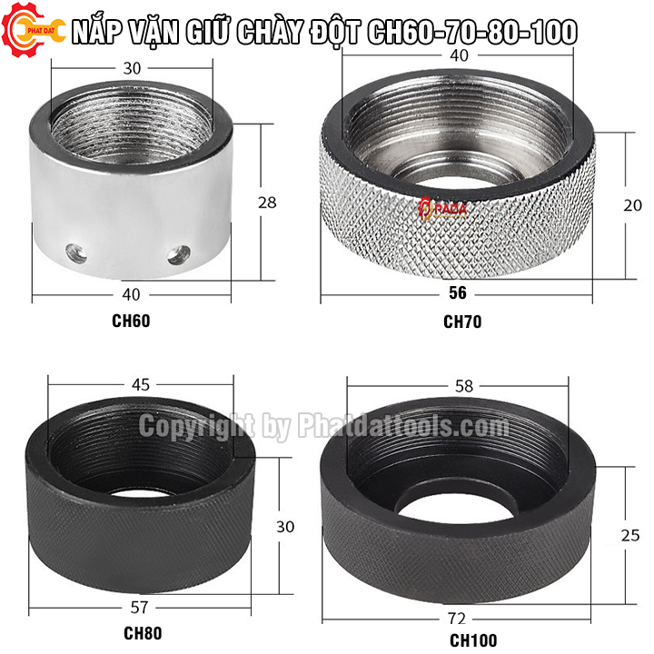Nắp Vặn Giữ Khuôn Đột Cho Máy Đột Lỗ Thủy Lực CH60, CH70