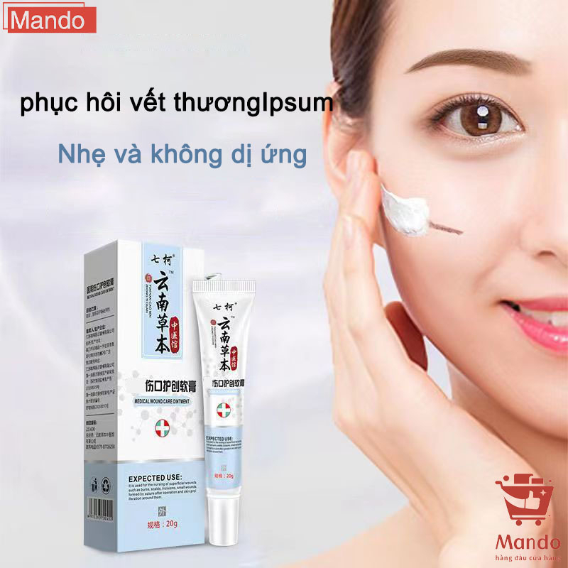 Kem mụn tinh chất thảo dược giảm sẹo mụn, xóa sẹo lồi, làm lành vết thương và ngăn ngừa sẹo phát triển