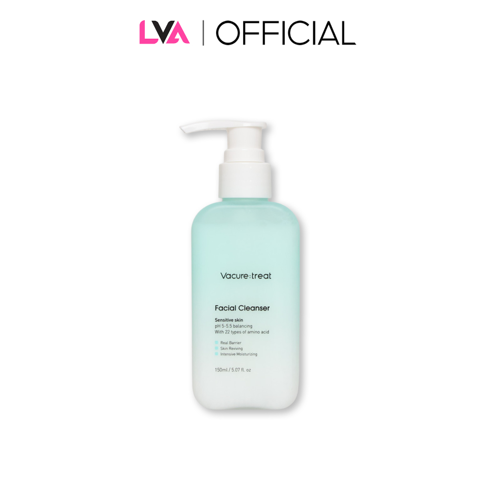 Sữa rửa mặt Làm Sạch Dịu Nhẹ Vacure:treat Facial Cleanser pH 5-5.5 For Sensitive Skin 150ml