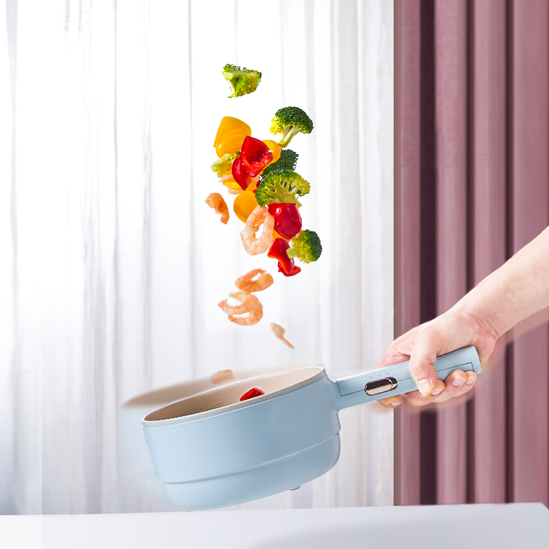 Nồi điện đa năng 1.5L RB-0045 700W chống dính có khay hấp 3 mức nhiệt BH 6 tháng