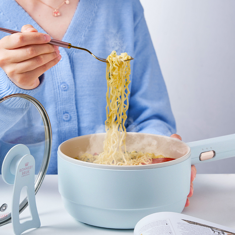 Nồi điện đa năng 1.5L RB-0045 700W chống dính có khay hấp 3 mức nhiệt BH 6 tháng