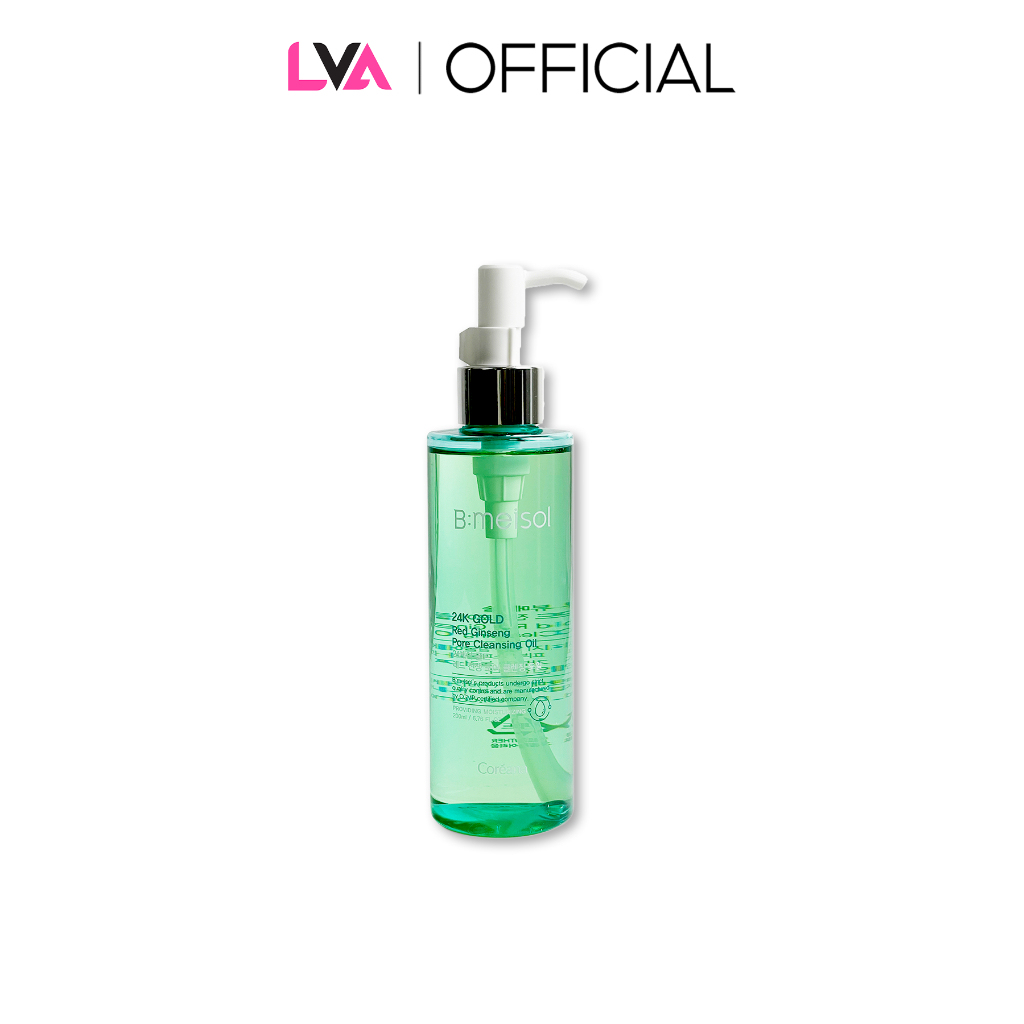 Dầu tẩy trang sạch sâu, làm mềm mịn da chiết xuất từ hồng sâm Bmeisol 24K Gold Red Ginseng Pore Cleansing Oil 200ml