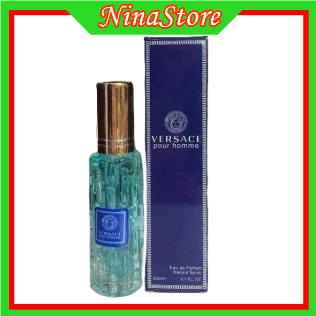 Nước hoa mini nam Ver_sace Xanh 20ml- Dạng xịt- Hương Vers_ace Pour Home Xanh Tươi Mát- Ninastore- Perfume