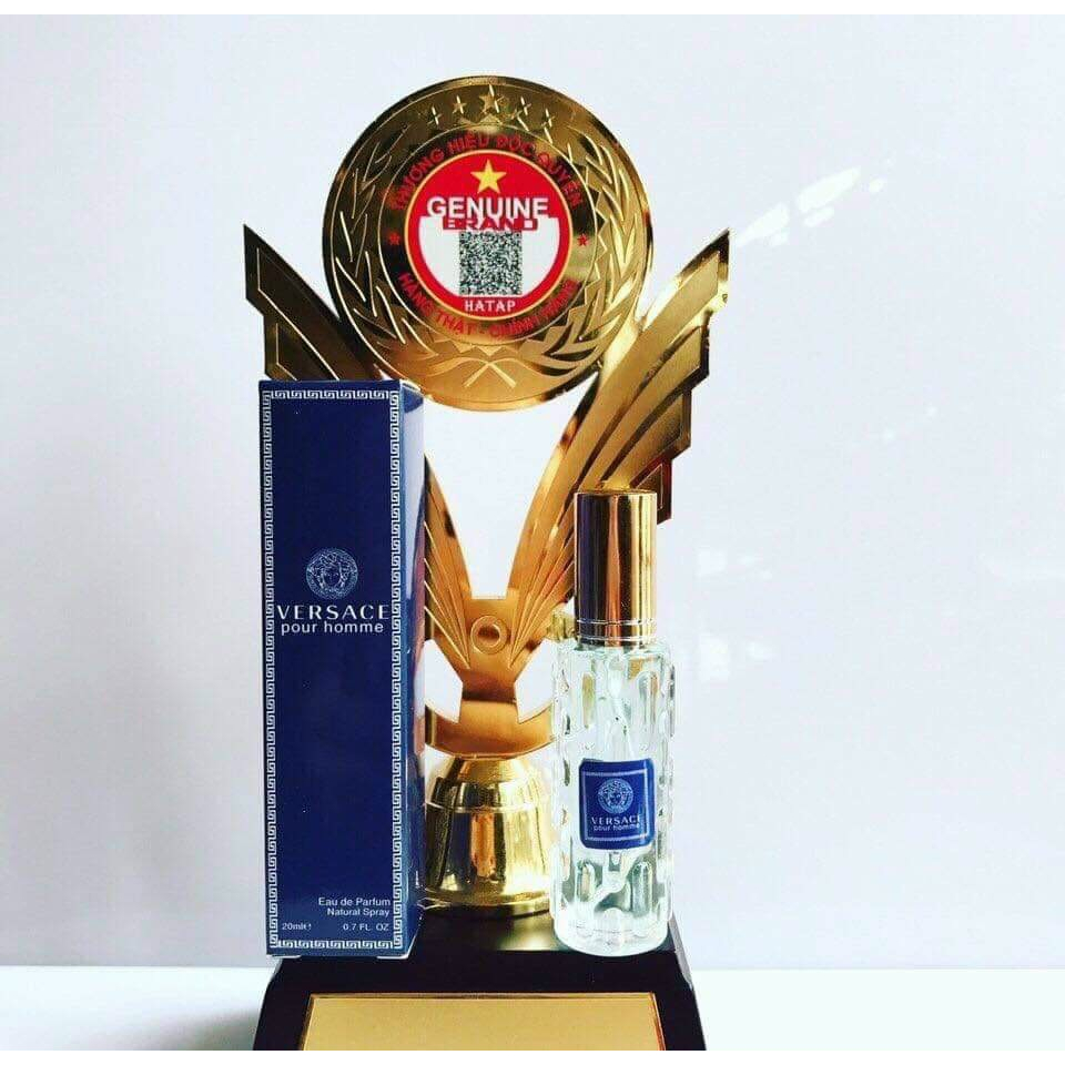 Nước hoa mini nam Ver_sace Xanh 20ml- Dạng xịt- Hương Vers_ace Pour Home Xanh Tươi Mát- Ninastore- Perfume