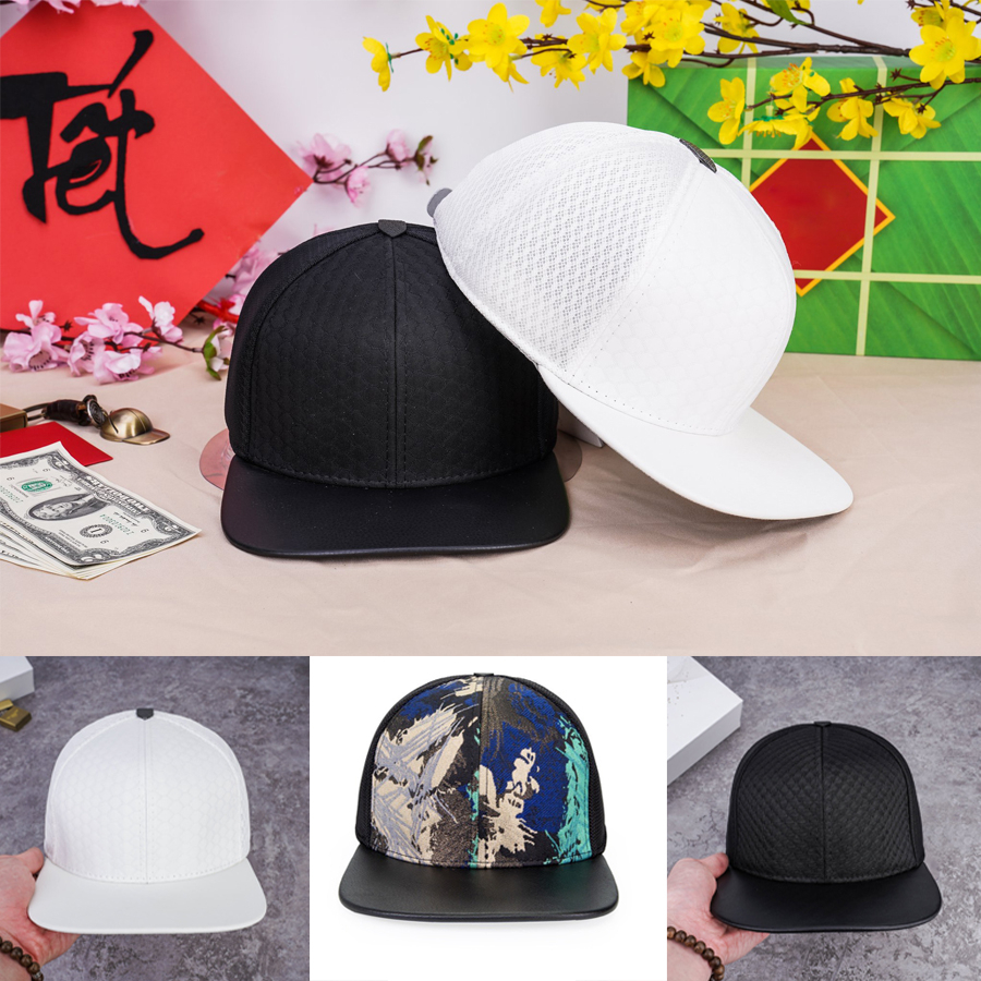 Nón Hiphop, Mũ Snapback cao cấp phong cách thời trang 3 màu: đỏ, đen và vảy sơn