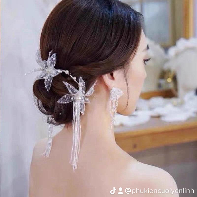 Cài tóc cô dâu
