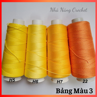 Sợi cotton tri 0,9mm móc hoa, búp bê cotton tri circle - nhà nàng crochet