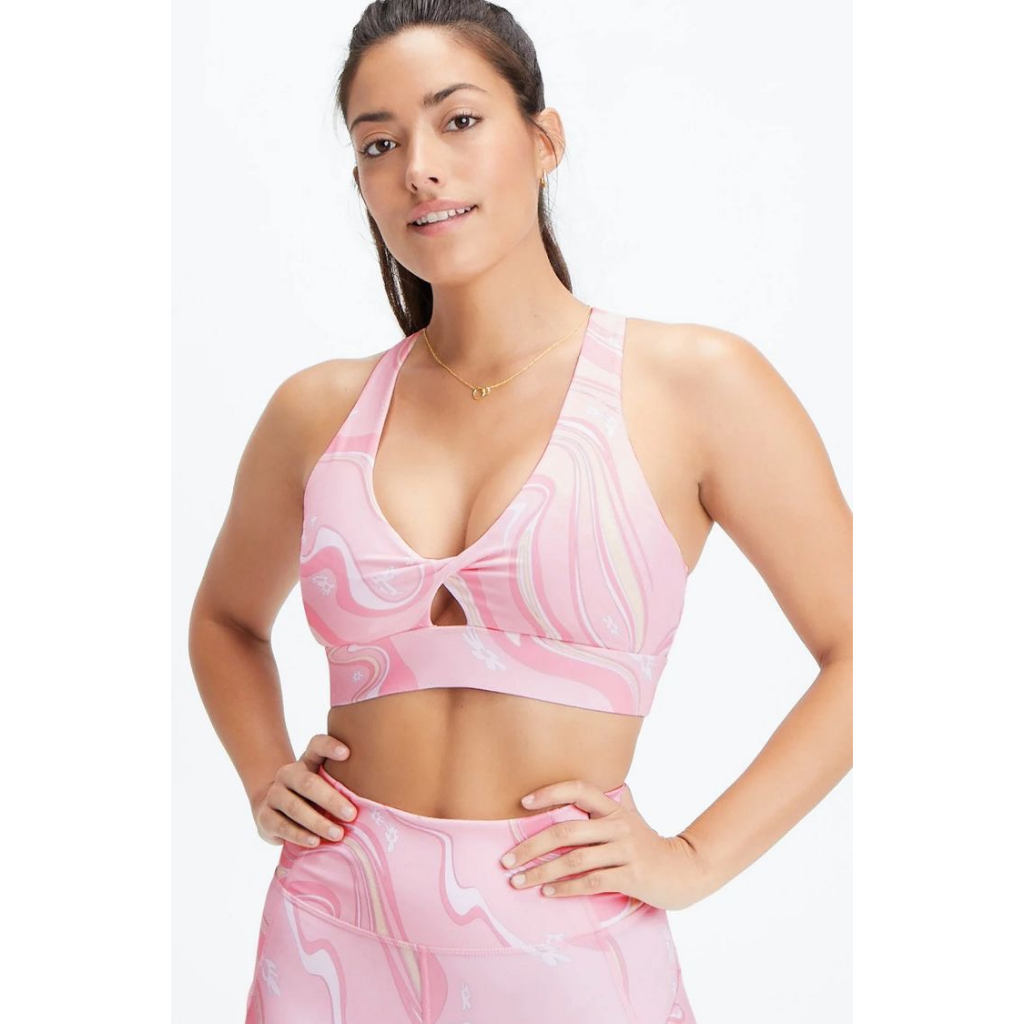 Áo tập thể thao nữ xoắn ngực chéo sau F4bletic xuất khẩu