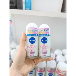 Lăn Ngăn Mùi Nivea Trắng Mịn Mờ Vết Thâm Extra Whitening 50ml