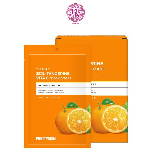Mặt nạ Vitamin C Pretty Skin The Pure Jeju Tangerine Vita C Mask Sheet