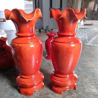 ĐÔI LỤC BÌNH GỖ TRÀM CAO 30CM X 12CM