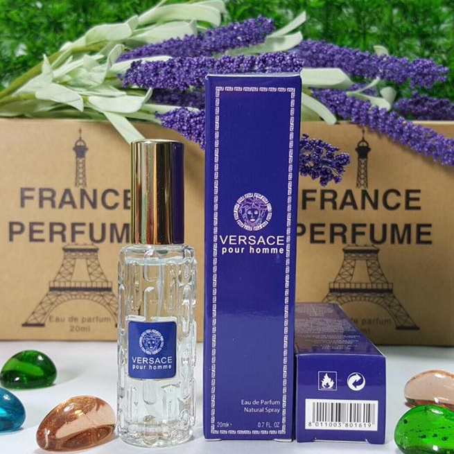 Nước hoa mini nam Ver_sace Xanh 20ml- Dạng xịt- Hương Vers_ace Pour Home Xanh Tươi Mát- Ninastore- Perfume