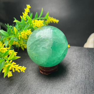 Bi cầu đá fluorite màu xanh lá 0.3 đến 0.5 lạng