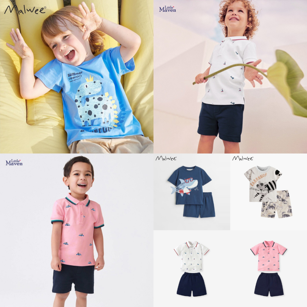 BST Bộ thun hè cho bé trai 2-7 tuổi mẫu mới - Little Maven Chính Hãng