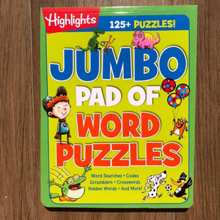 Jumbo pad of word puzzles