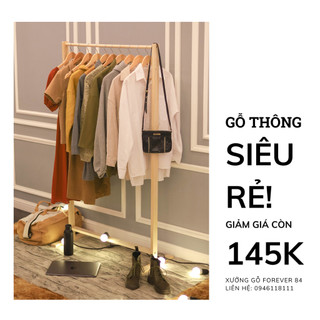 Giá Treo Quần Áo Thanh Đơn 78x40x140CM - Treo Được Đồ Dài - HOÀN TIỀN 100% NẾU KHÁCH KHÔNG HÀI LÒNG