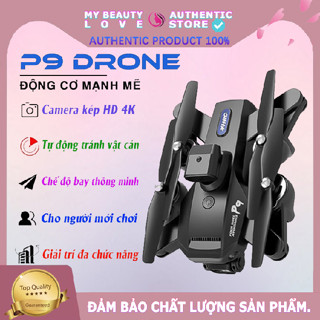 Máy Bay Flycam P9 Pro Max Drone Mini Cảm Biến Tránh Vật Cản - Lai Cam Điều Khiển Từ Xa,Iycam trang bị camera kép4k