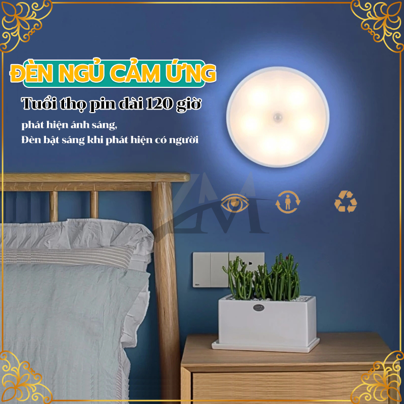 Đèn Cảm Ứng Chuyển Động, Đèn Led Dán Tường Cảm BiếnThông,Minh Gắn Tủ Quần Áo, ứng trong đêm có người đi qua tự động sáng | BigBuy360 - bigbuy360.vn