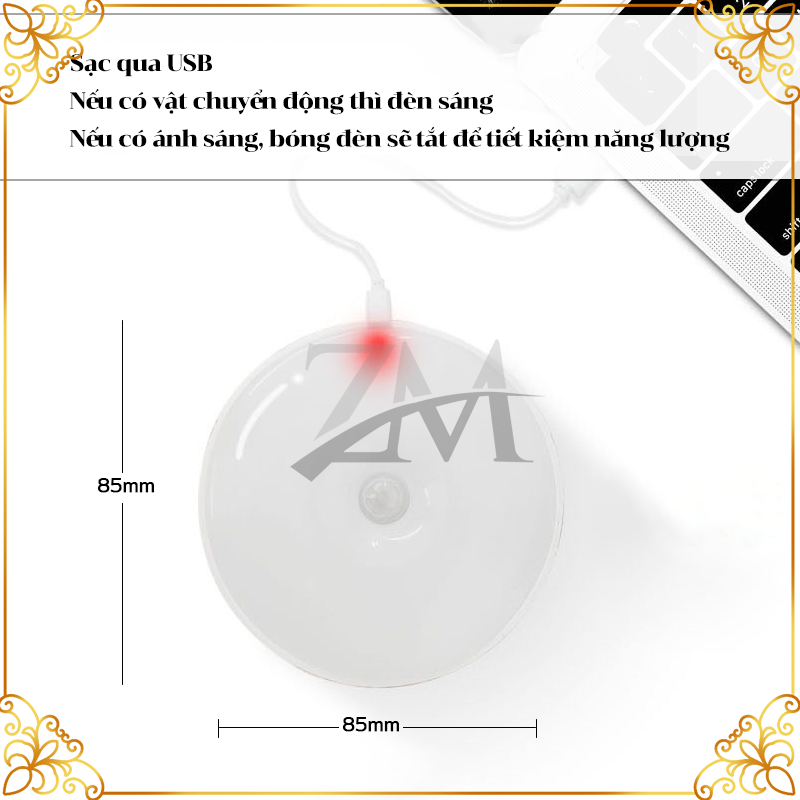 Đèn Cảm Ứng Chuyển Động, Đèn Led Dán Tường Cảm BiếnThông,Minh Gắn Tủ Quần Áo, ứng trong đêm có người đi qua tự động sáng | BigBuy360 - bigbuy360.vn